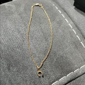 Avon Gold Horseshoe anklet